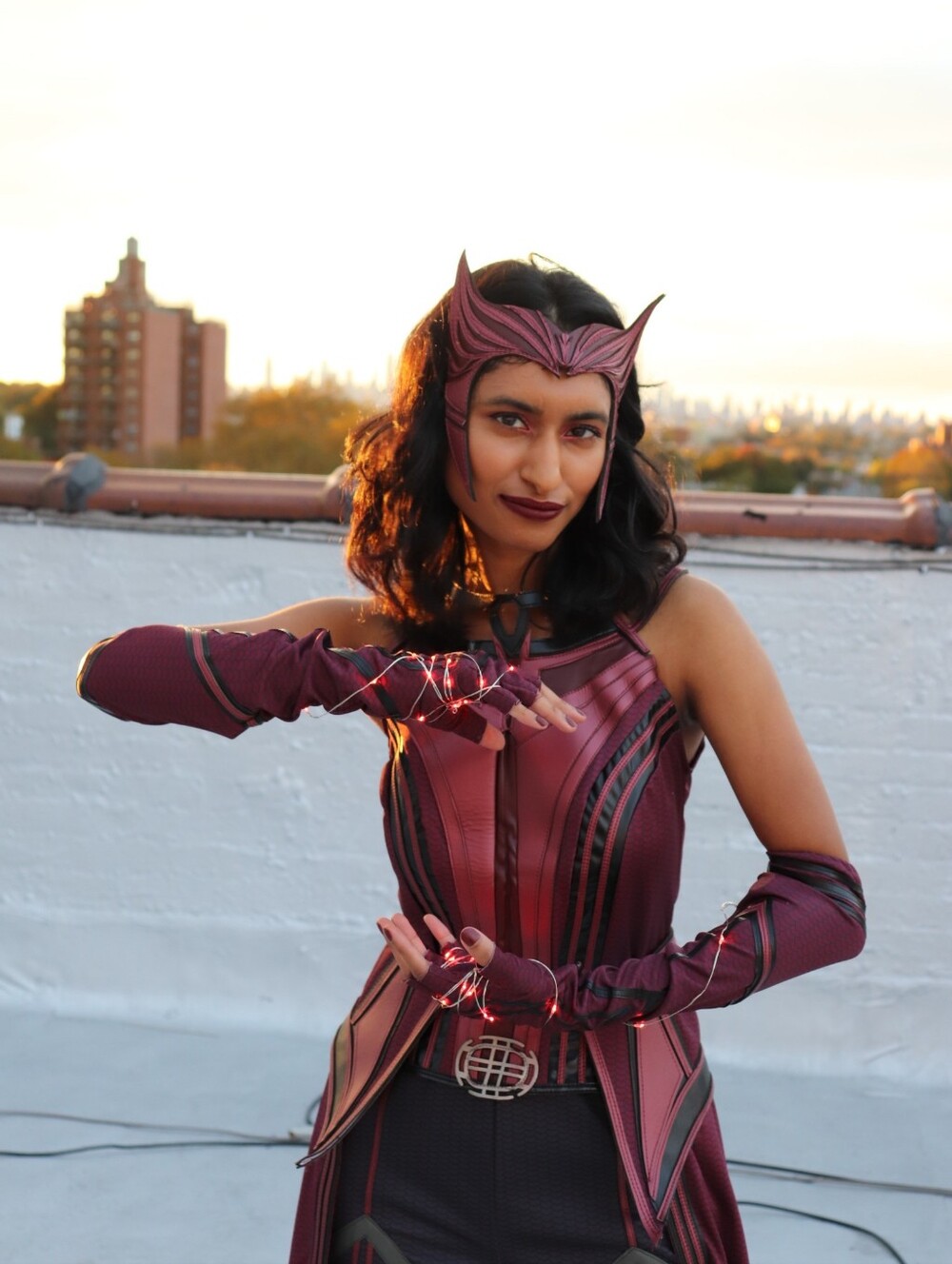 Marvel Avengers Scarlet Witch Wanda Cosplay Costume, Size XS